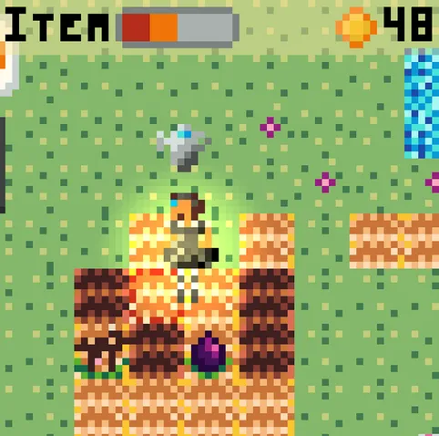 Pixel Garden - Retro gardening and cooking game made for LowRezJam 2022