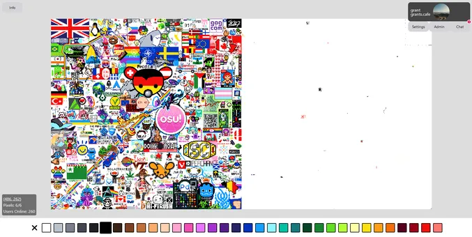 Screenshot of Canvas 2024 with a... wider... view