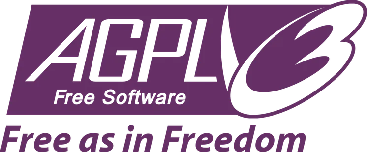 The AGPL V3 license is a copyleft license that enforces open source on components derived from any previous work. 