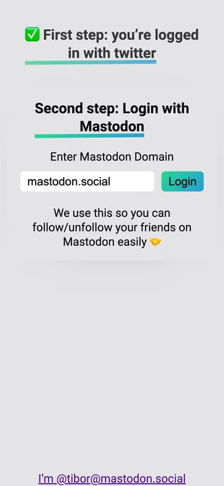 Login-Seite von mastodon.org