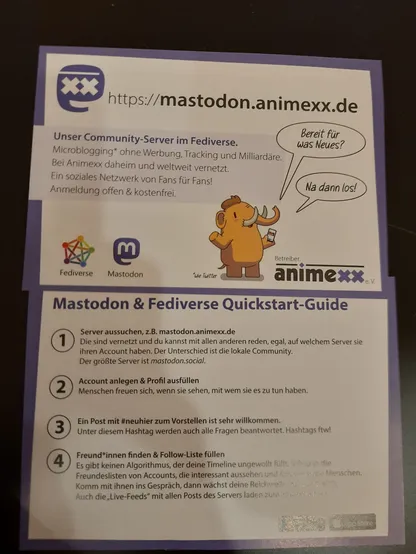 Werbung für mastodon.animexx.de