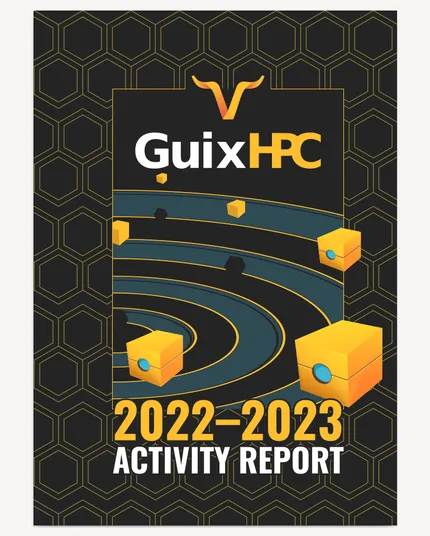 Cover of the Guix-HPC Activity Report.