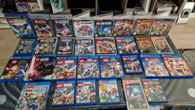 Many Playstation Lego games for different systems. 