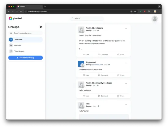 pixelfed groups