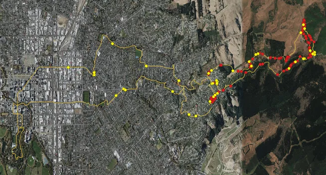 Here are the kahukura/red admiral butterflies (red, endemic species) and yellow admiral butterflies (yellow, Australian species now native in NZ), that I counted in February 2022 between the Port Hills and the city centre of Ōtautahi-Christchurch, New Zealand. Kahukura are mostly in the hills away from the city.