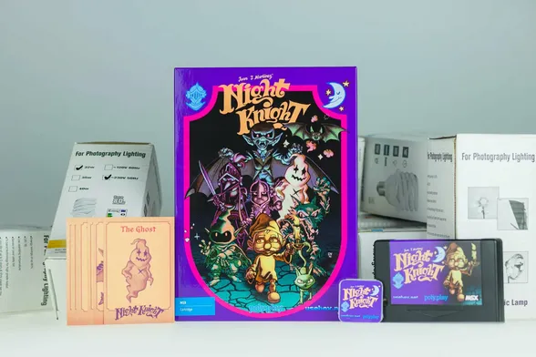 Collector's edition of Knight Knight for the MSX. This one is popular, has been ported to the C64, Atari 8-bit and Spectrum Next, for example.