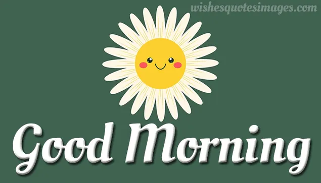 An animated image with the words good morning and a sun decorated as a flower and they are all flashing between 3 or 4 different colors.