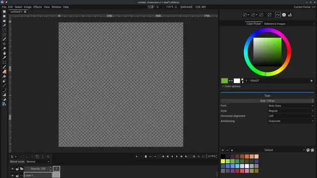 A video showcasing the new text tool of Pixelorama.