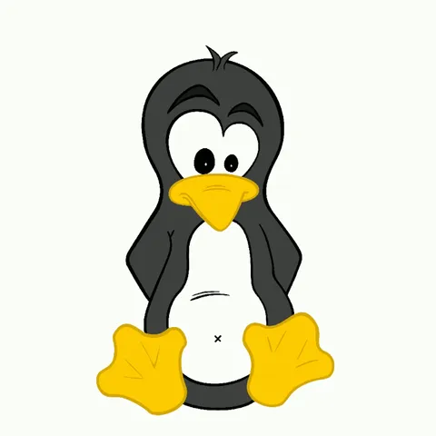 Animation des étapes (du croquis à la colorisation finale en passant par la vectorisation) de ma version de la mascotte Tux