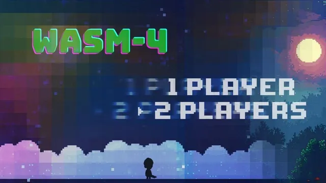 text: "WASM-4  1 Player 2 Players"