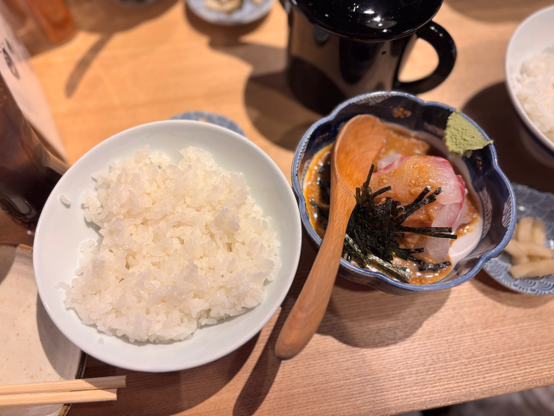 鯛茶漬けとご飯