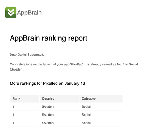 App brain screenshot