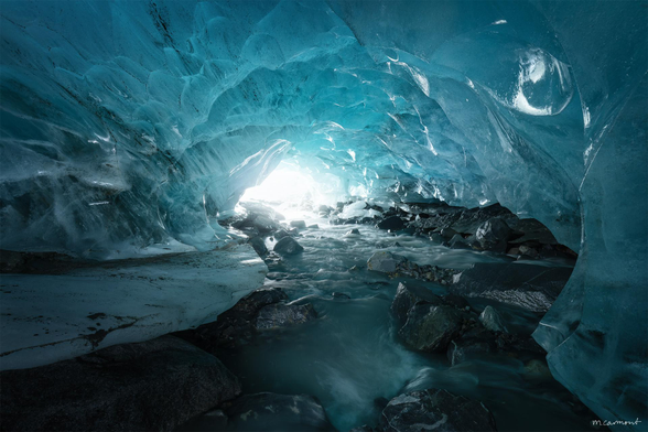 Internal Reflection (2024)

An image taken inside of an ice cave, underneath a gigantic glacier in the Boundary Ranges of BC and Southeast Alaska. This image was taken on a solo backpacking trip, where I got dropped off by a float plane on an unnamed lake where my pilot had never been before. My trip was unfortunately cut short due to unseasonably high water levels, cutting of my route, making this the only image from this adventure.