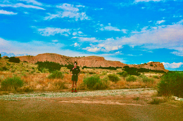 Self portrait in the high desert, NM