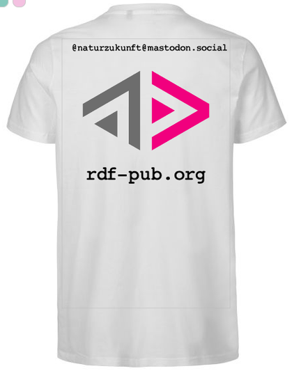 Activity-Pub logo with lettering rdf-pub.org on the bottom and @naturzukunft@mastodon.social at the top