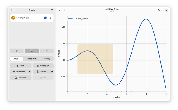 Screenshot of "Graphs"