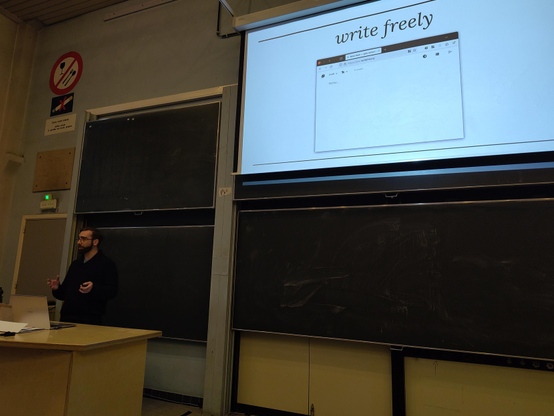 Matt Baer presenting