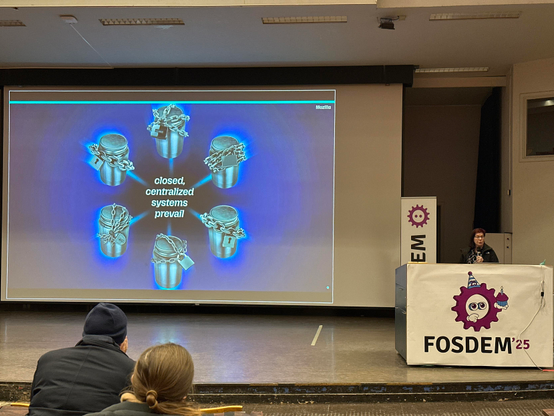 Mitchell Baker is giving a keynote speech at FOSDEM 2025