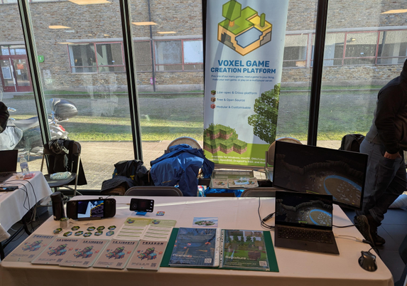 Luanti's stand at FOSDEM