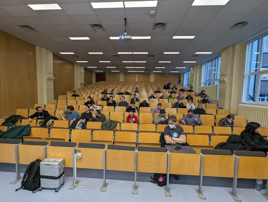 The devroom in the morning 