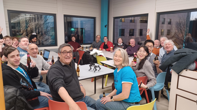 People looking at camera