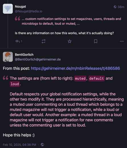 a screenshot of inline quoted text as rendered in Mastodon's darkmode