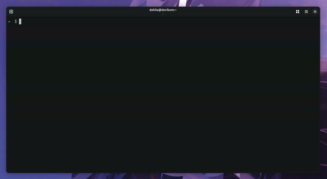 A scene of connecting to a remote machine via ssh in GNOME Terminal. When the remote session starts, the color of the window decoration changes.