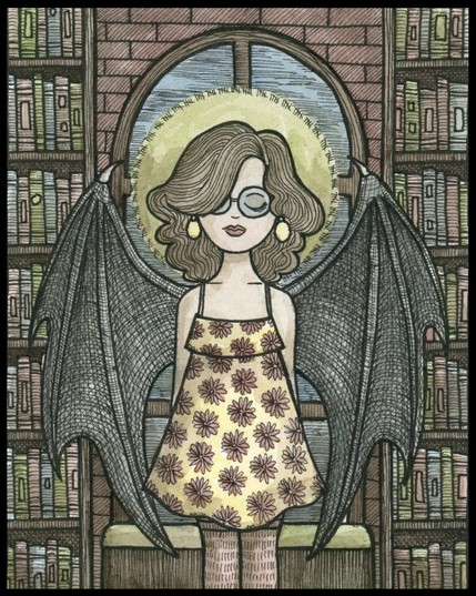 vampire girl in a sun dress