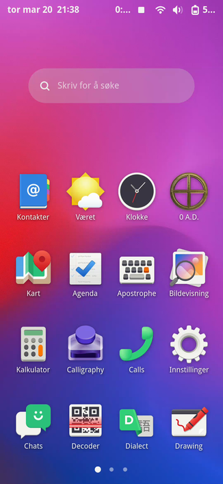 Screen recording of postmarketos with gnome