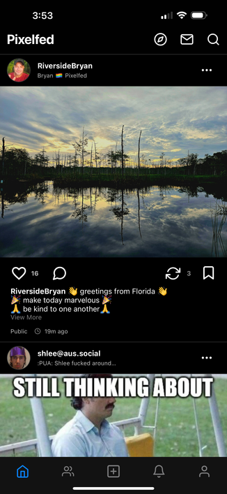 Dark pixelfed app theme