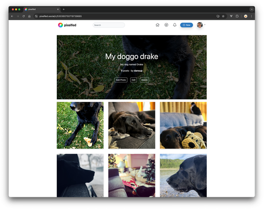 Pixelfed Collections