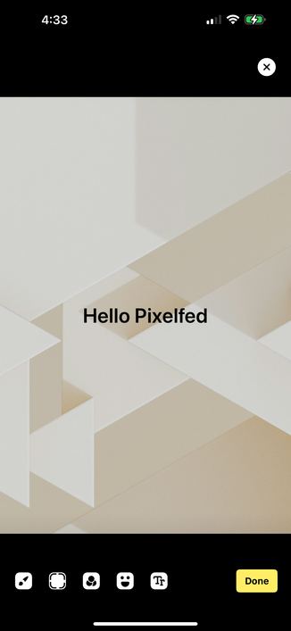 Pixelfed image editor