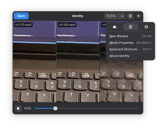 Screenshot of "Identity"