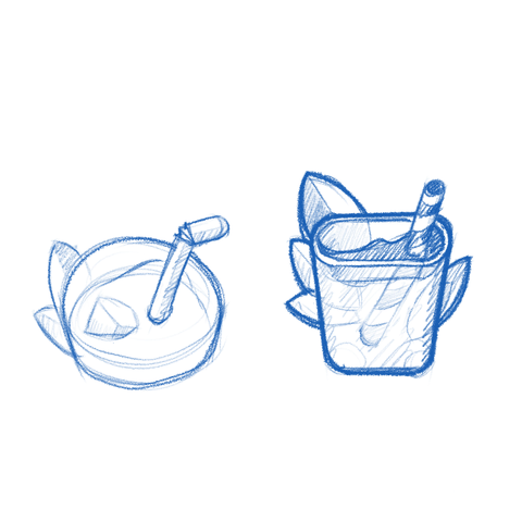 App icon sketch: Mango Juice.