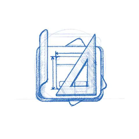 App icon sketch: Drafting.