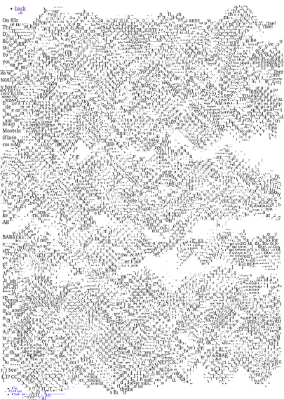 An example of a poisoned image: instead of a readable result, random pixel shifting has produced an unrecognizable visual.