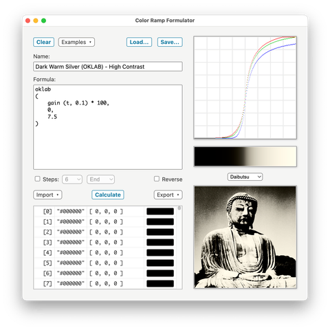 Color Ramp Formulator screenshot