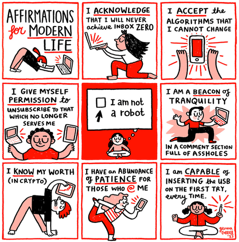 Webcomic: Affirmations for Modern Life