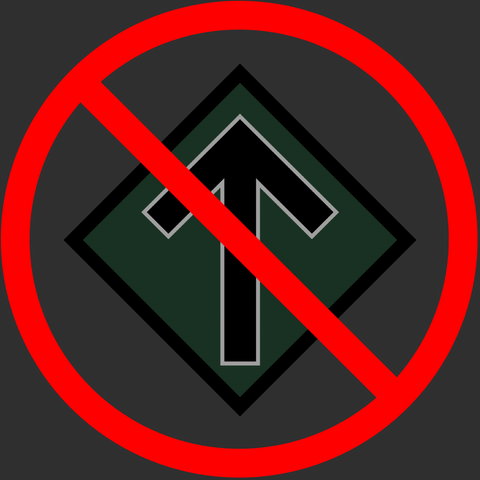 Image showing the logo of the Nordic Resistance Movement (NRM), a pan-Nordic neo-Nazi organization, overlaid with a red block symbolizing opposition and anti-NRM action!