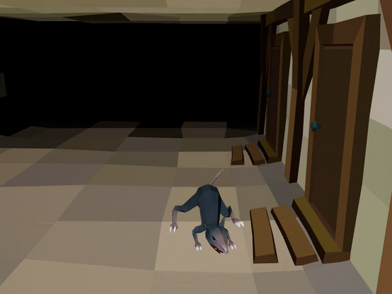 A rat leaping at you!
