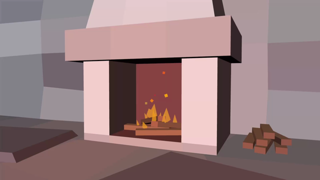 A warm and cozy fire.