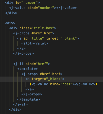 source code for a new joist library. Includes elements, j-value, j-props and j-if