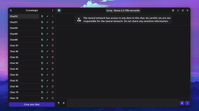 Screencast of "Newelle"