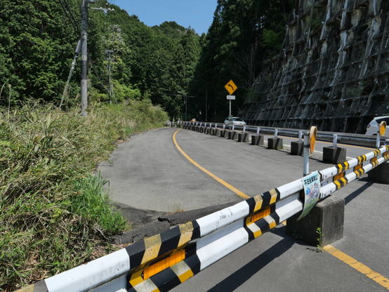京都府宇治田原町奥山田の国道307号