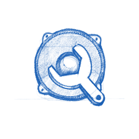 App icon sketch: Millisecond.