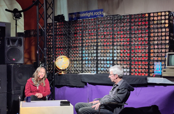 Feditalk in der cbase mit Volker Grass und Melanie Bartos