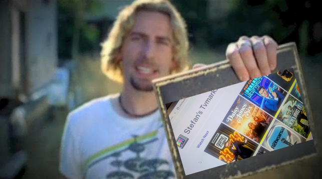 "look at this photograph" meme with tvmarks as the photo