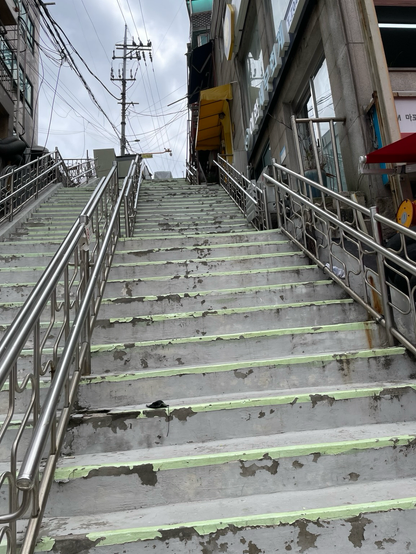 One of the many residential staircases in the area
