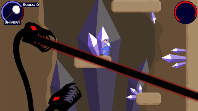 Screenshot of a beam-breathing serpent boss from Mop of Destiny