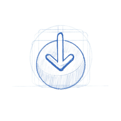 App icon sketch — gnome is live image installer.